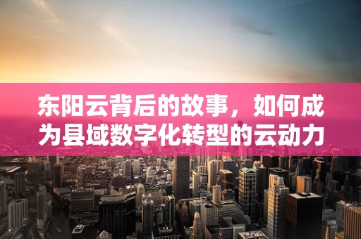 东阳云背后的故事，如何成为县域数字化转型的云动力？
