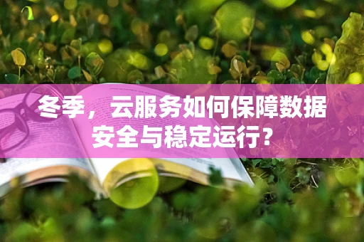 冬季，云服务如何保障数据安全与稳定运行？
