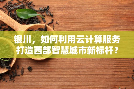 银川，如何利用云计算服务打造西部智慧城市新标杆？