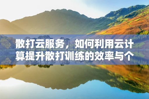 散打云服务，如何利用云计算提升散打训练的效率与个性化？