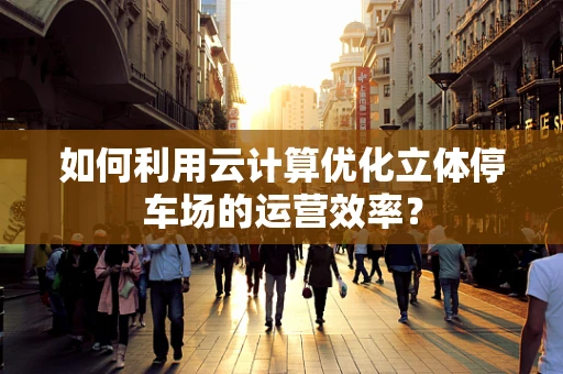 如何利用云计算优化立体停车场的运营效率？