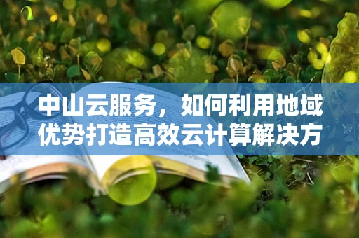 中山云服务，如何利用地域优势打造高效云计算解决方案？