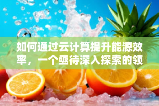 如何通过云计算提升能源效率，一个亟待深入探索的领域？