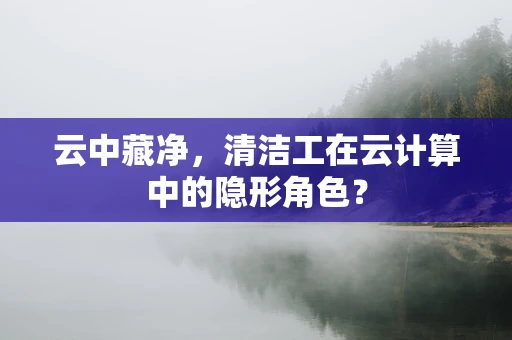 云中藏净，清洁工在云计算中的隐形角色？