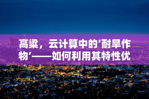 高粱，云计算中的‘耐旱作物’——如何利用其特性优化数据存储与处理？