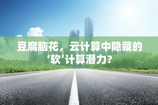 豆腐脑花，云计算中隐藏的‘软’计算潜力？