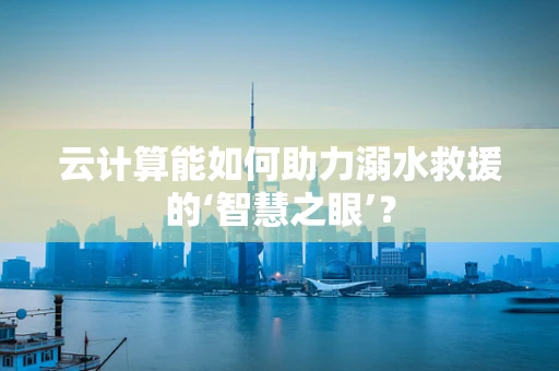 云计算能如何助力溺水救援的‘智慧之眼’？