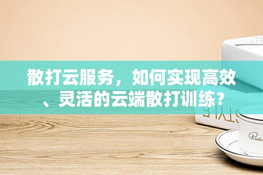 散打云服务，如何实现高效、灵活的云端散打训练？
