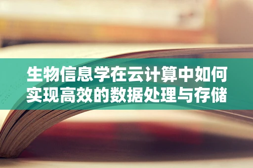 生物信息学在云计算中如何实现高效的数据处理与存储？