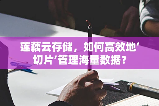 莲藕云存储，如何高效地‘切片’管理海量数据？