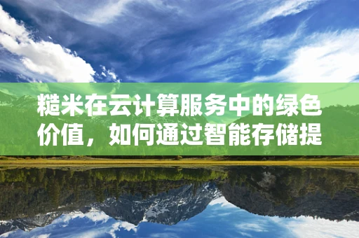 糙米在云计算服务中的绿色价值，如何通过智能存储提升其供应链透明度？