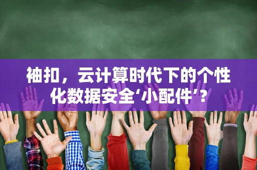 袖扣，云计算时代下的个性化数据安全‘小配件’？