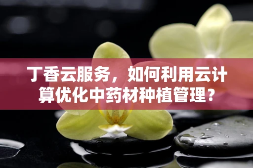 丁香云服务，如何利用云计算优化中药材种植管理？