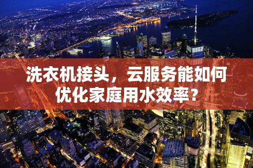 洗衣机接头，云服务能如何优化家庭用水效率？