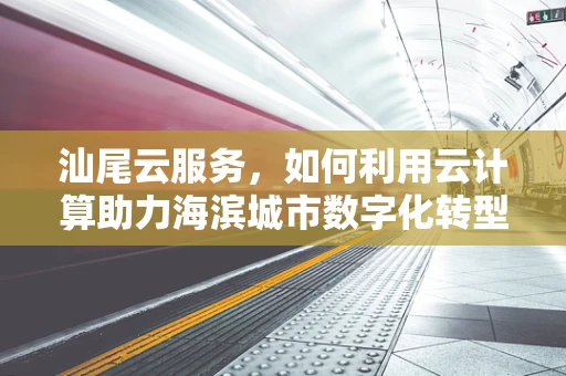 汕尾云服务，如何利用云计算助力海滨城市数字化转型？