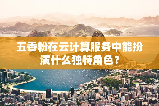 五香粉在云计算服务中能扮演什么独特角色？