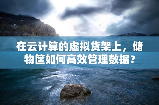 在云计算的虚拟货架上，储物筐如何高效管理数据？