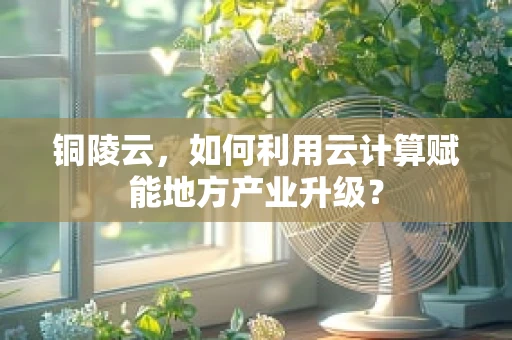 铜陵云，如何利用云计算赋能地方产业升级？