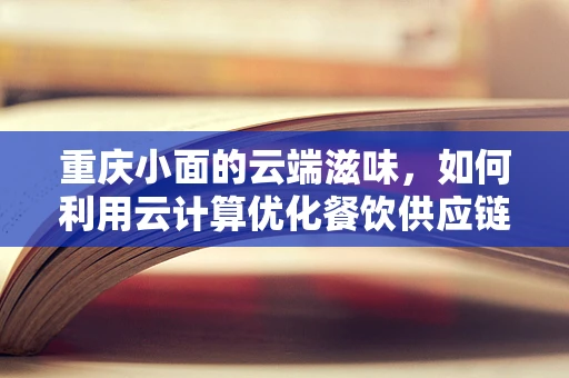 重庆小面的云端滋味，如何利用云计算优化餐饮供应链？