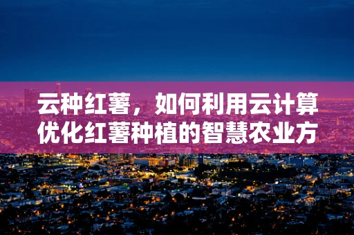 云种红薯，如何利用云计算优化红薯种植的智慧农业方案？