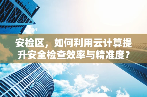 安检区，如何利用云计算提升安全检查效率与精准度？
