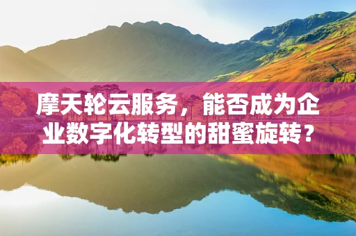 摩天轮云服务，能否成为企业数字化转型的甜蜜旋转？