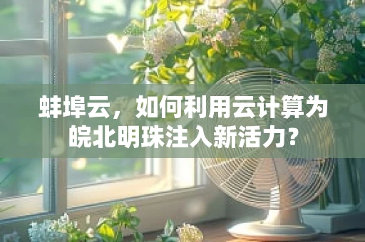 蚌埠云，如何利用云计算为皖北明珠注入新活力？