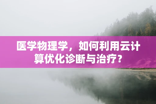 医学物理学，如何利用云计算优化诊断与治疗？