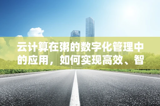 云计算在粥的数字化管理中的应用，如何实现高效、智能的粥品供应链？