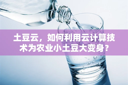 土豆云，如何利用云计算技术为农业小土豆大变身？