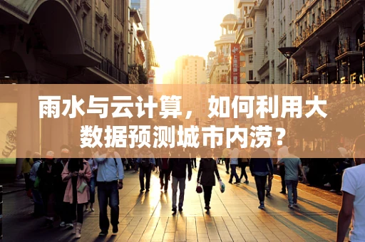 雨水与云计算，如何利用大数据预测城市内涝？