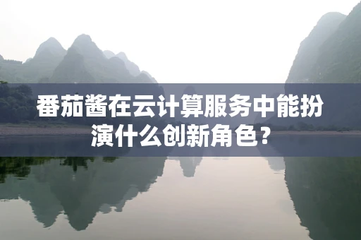 番茄酱在云计算服务中能扮演什么创新角色？