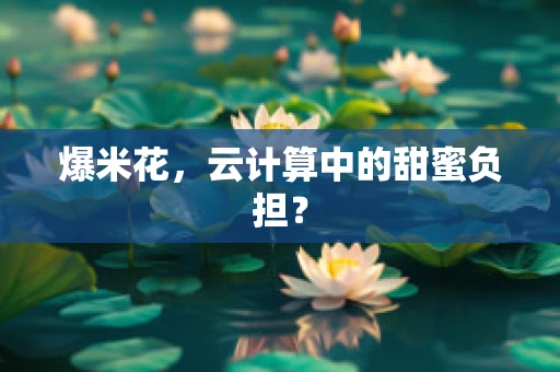 爆米花，云计算中的甜蜜负担？