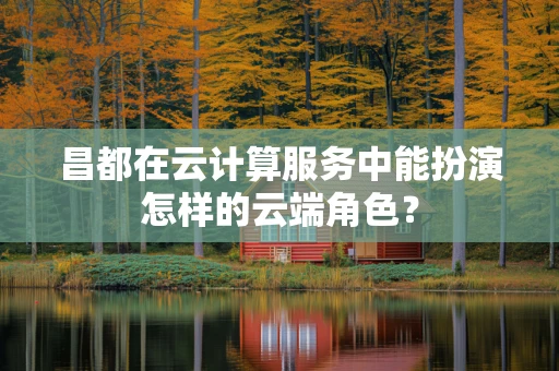 昌都在云计算服务中能扮演怎样的云端角色？