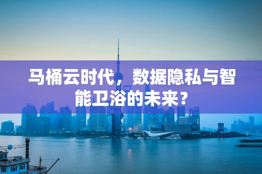 马桶云时代，数据隐私与智能卫浴的未来？