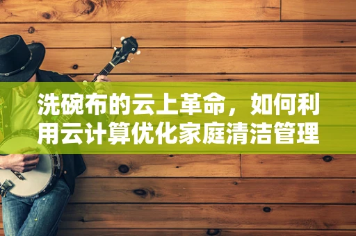 洗碗布的云上革命，如何利用云计算优化家庭清洁管理？