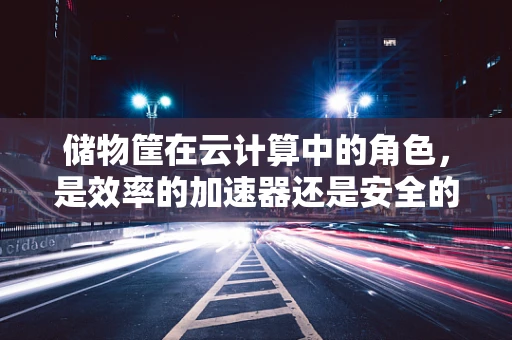 储物筐在云计算中的角色，是效率的加速器还是安全的隐患？
