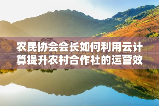 农民协会会长如何利用云计算提升农村合作社的运营效率？
