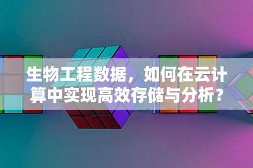 生物工程数据，如何在云计算中实现高效存储与分析？