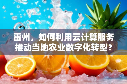 雷州，如何利用云计算服务推动当地农业数字化转型？