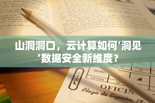 山洞洞口，云计算如何‘洞见’数据安全新维度？