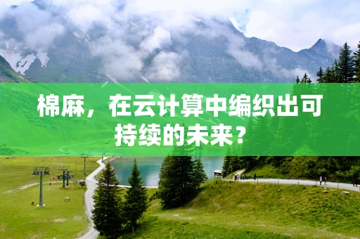 棉麻，在云计算中编织出可持续的未来？