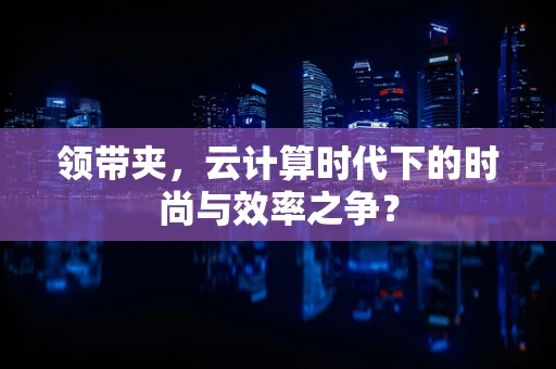 领带夹，云计算时代下的时尚与效率之争？