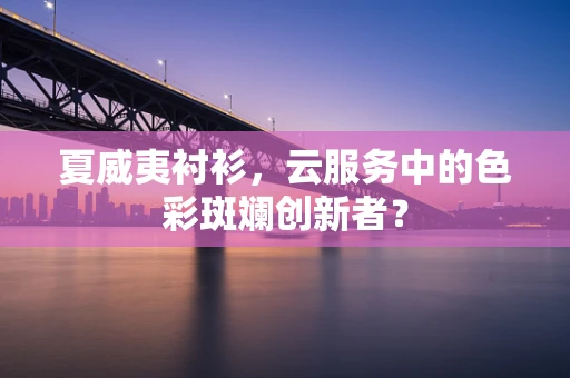 夏威夷衬衫，云服务中的色彩斑斓创新者？