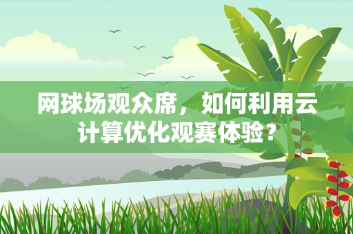 网球场观众席，如何利用云计算优化观赛体验？