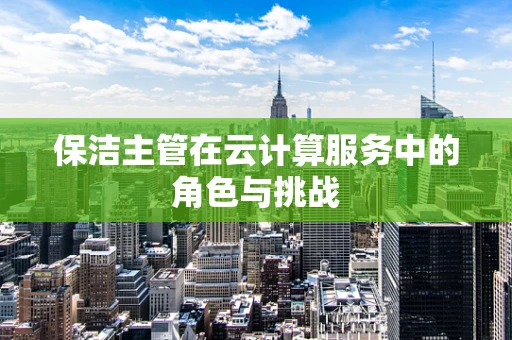 保洁主管在云计算服务中的角色与挑战