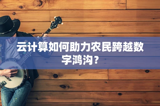 云计算如何助力农民跨越数字鸿沟？