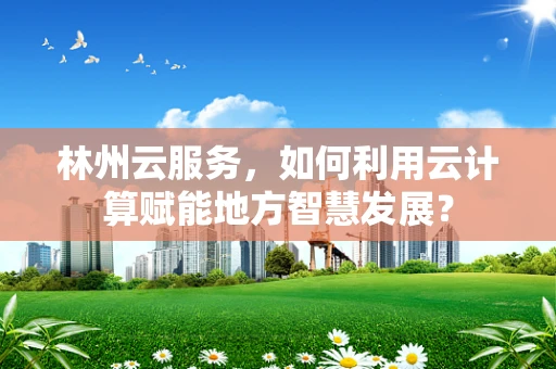 林州云服务，如何利用云计算赋能地方智慧发展？