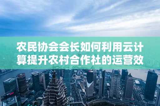 农民协会会长如何利用云计算提升农村合作社的运营效率？