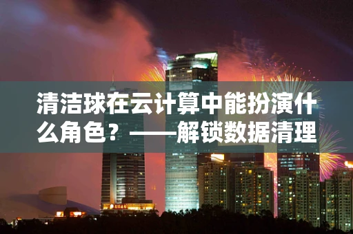 清洁球在云计算中能扮演什么角色？——解锁数据清理的绿色新思路